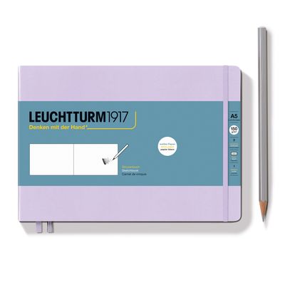Cuaderno Leuchtturm1917 Sketchbook A5 Landscape, Lilac