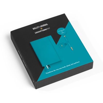 Cuaderno Leuchtturm1917 Bullet Journal Edition 2, Gift Set Turquoise25