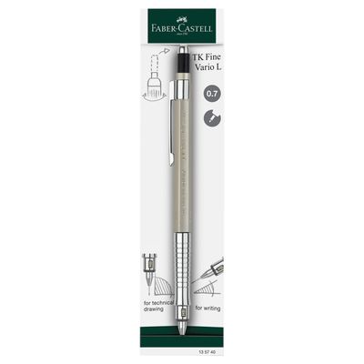 Portaminas Faber Castell TK-Fine Vario L 0.7mm, Champagne