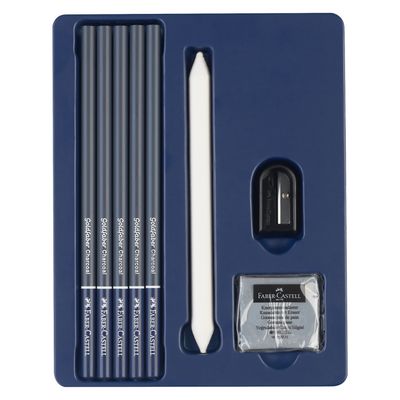 Set de Dibujo Faber Castell Goldfaber Charcoal Sketch 8 Piezas