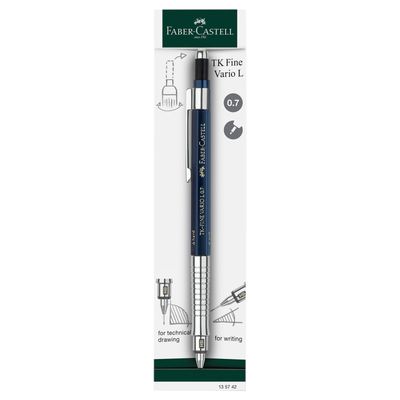 Portaminas Faber Castell TK-Fine Vario L 0.7mm, Azul