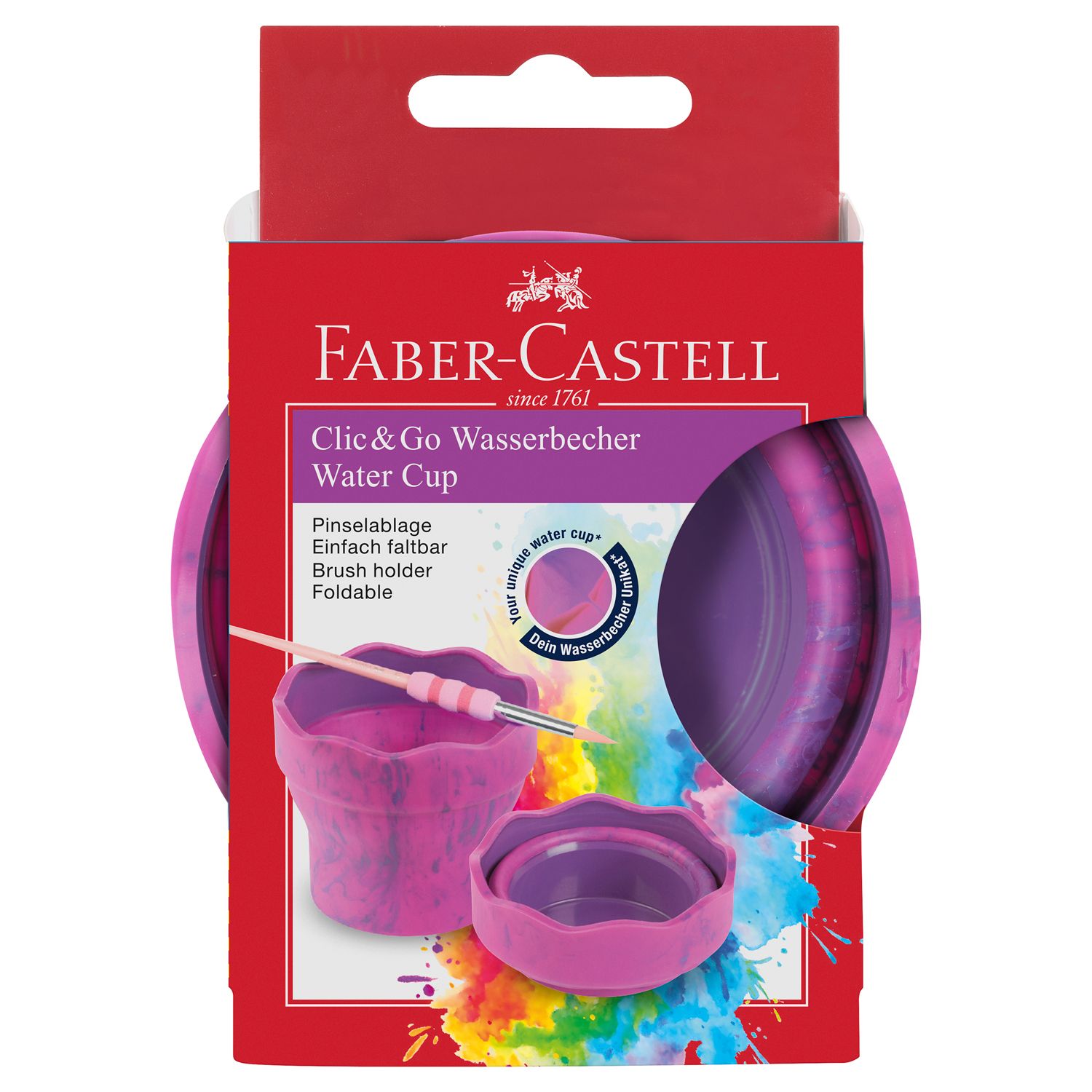 Recipiente Clic &amp; Go Watercup Pink Marble