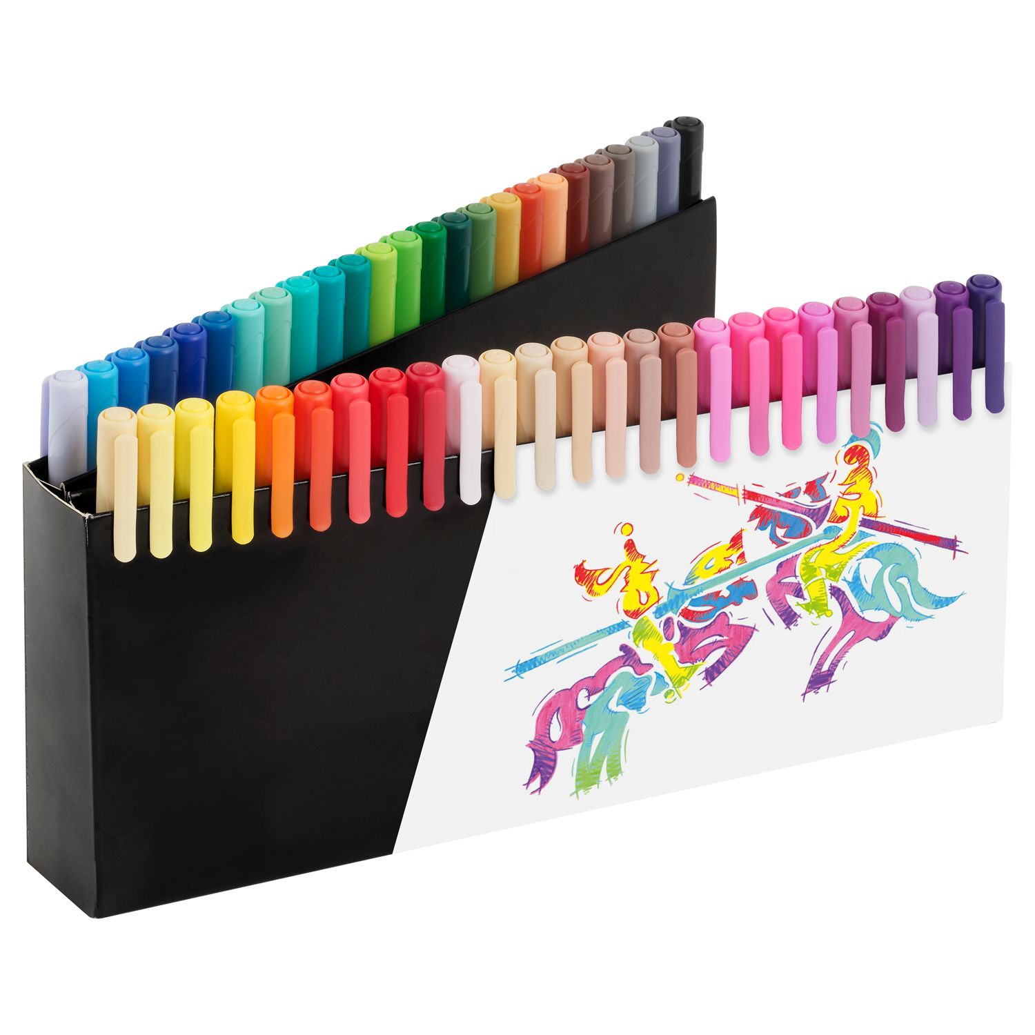 Marcador Faber Castell Black Edition Brush Pen, 50 colores