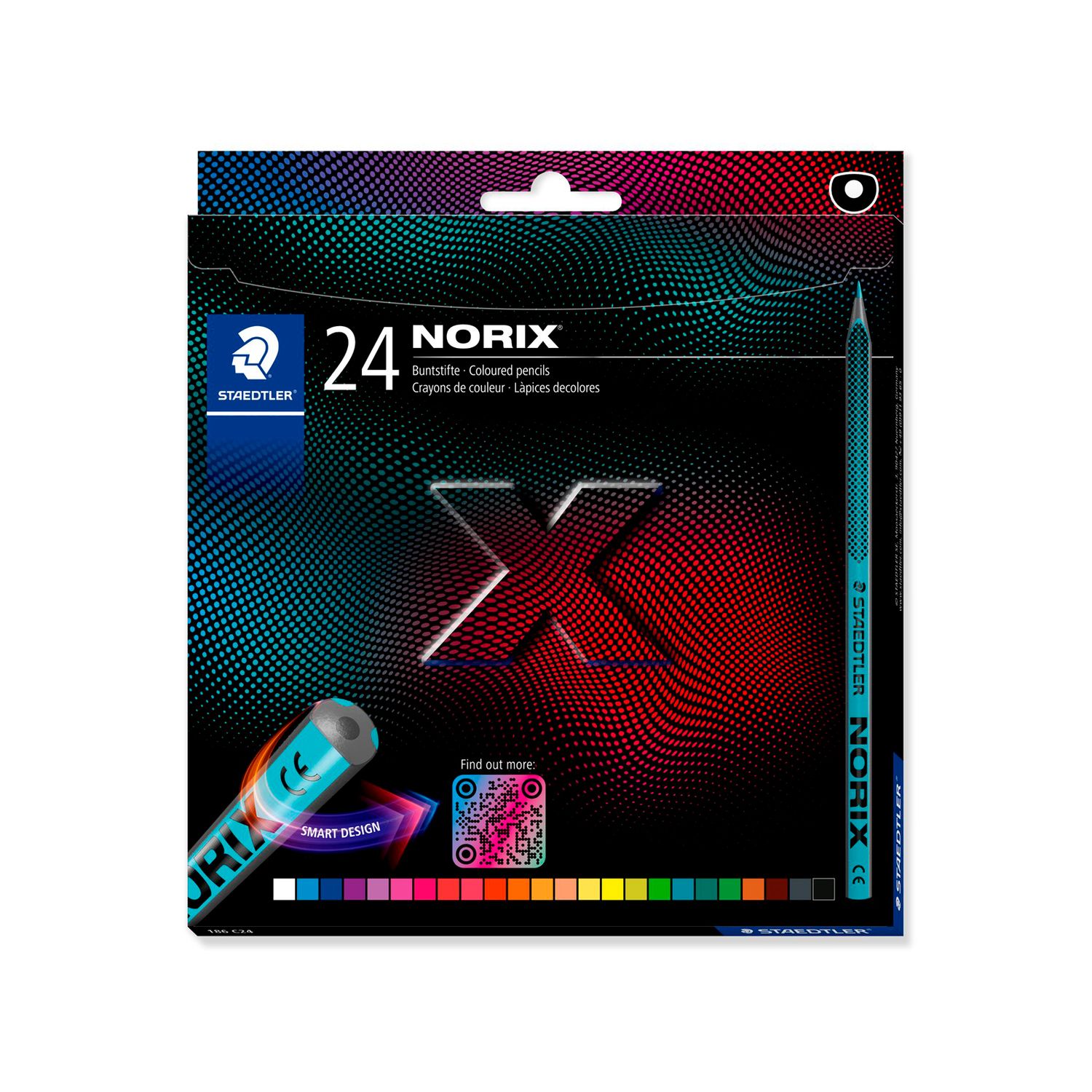 Lapiz Staedtler Norix 186 24 colores