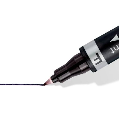 Marcador Staedtler Lumocolor Duo, doble punta, color verde