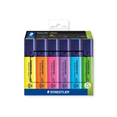 Marcador Staedtler Textsurfer 6 Colores