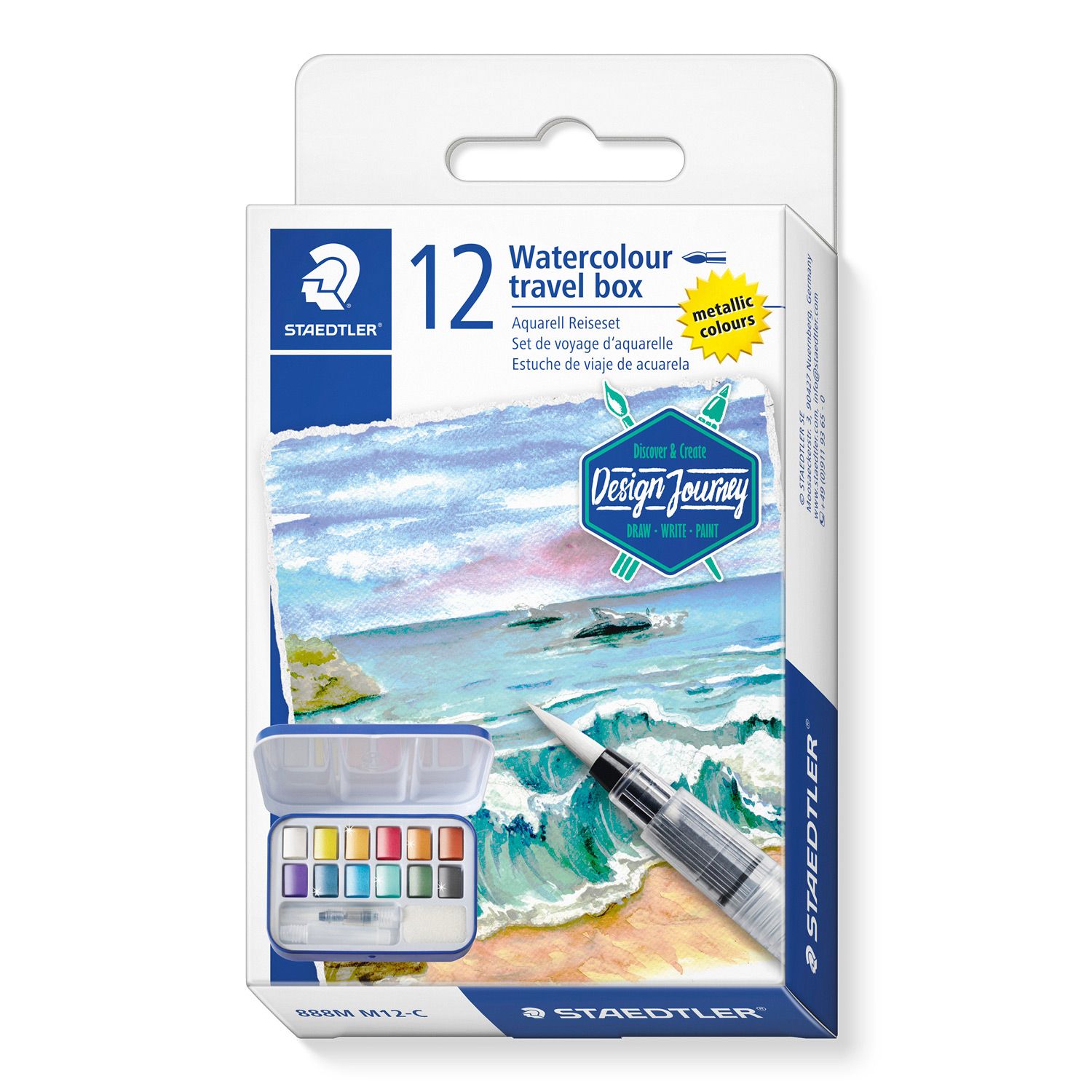 Acuarela Staedtler Design Journey Colores Metalicos
