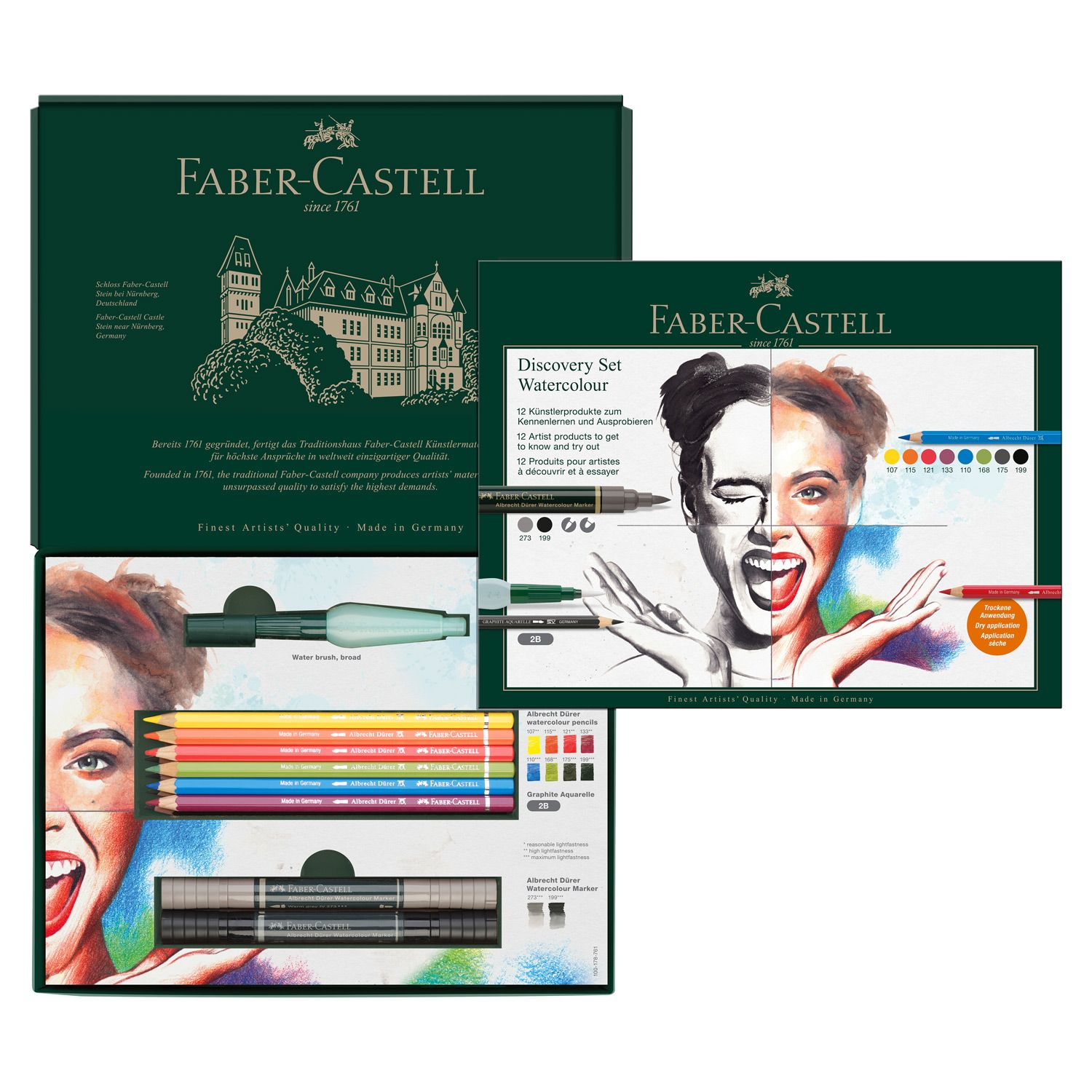 Juego de Dibujo Faber Castell Discovery Set, Watercolour Set