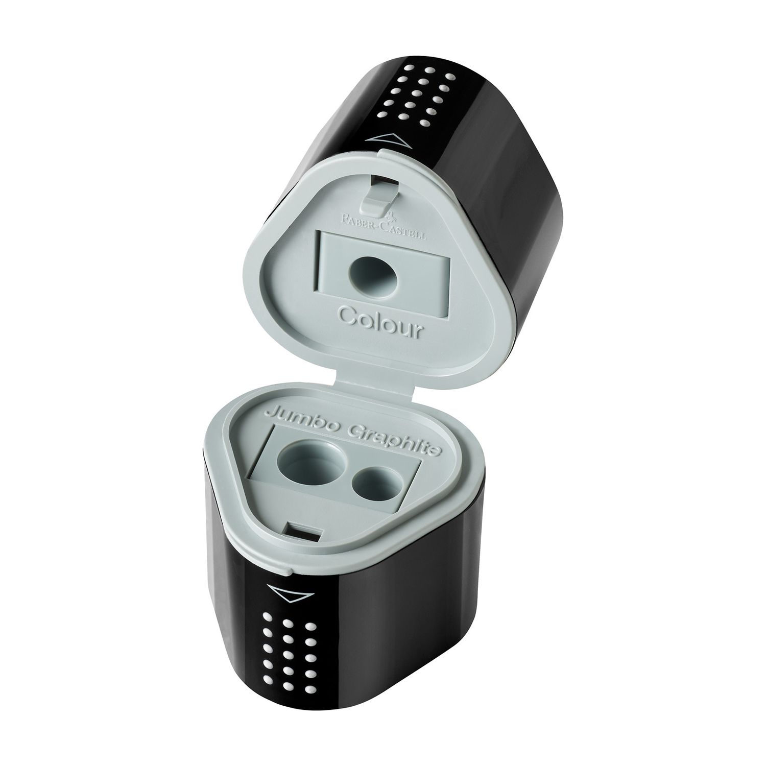 Sacapuntas Faber Castell Grip Trio Sharpening Box Negro