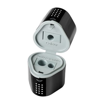 Sacapuntas Faber Castell Grip Trio Sharpening Box Negro