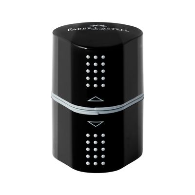 Sacapuntas Faber Castell Grip Trio Sharpening Box Negro