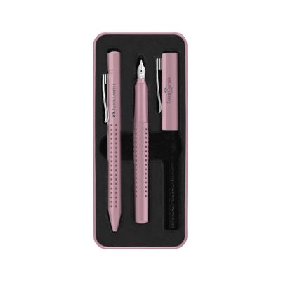 Juego Faber Castell Grip 2010 Rose Shadows BP+FP