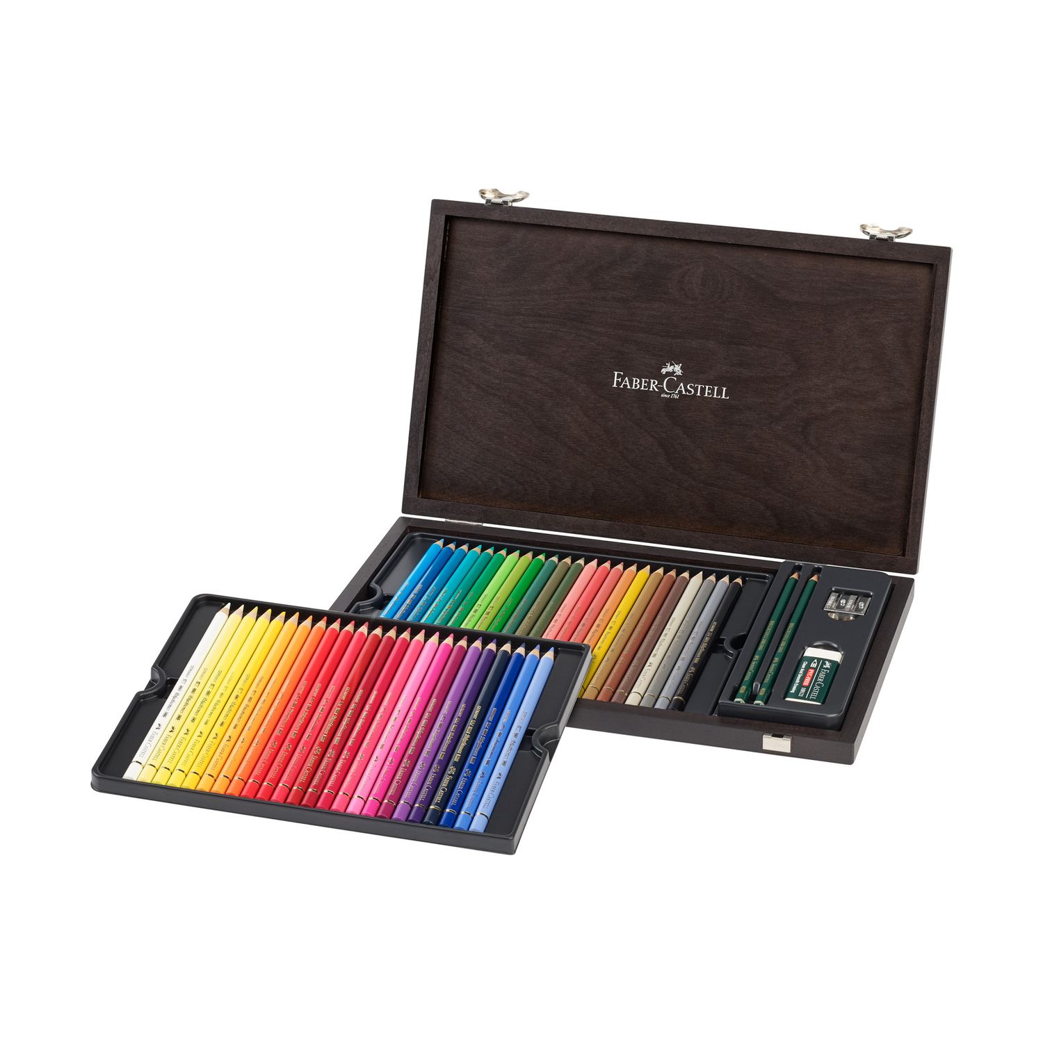 Caja de Madera Faber Castell Polychromos 48 Colores