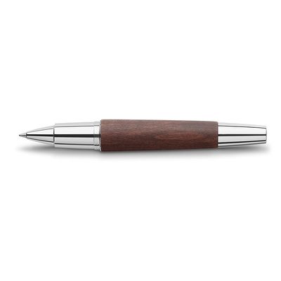 Roller Faber Castell E-Motion Peral Marron Oscuro Cromo