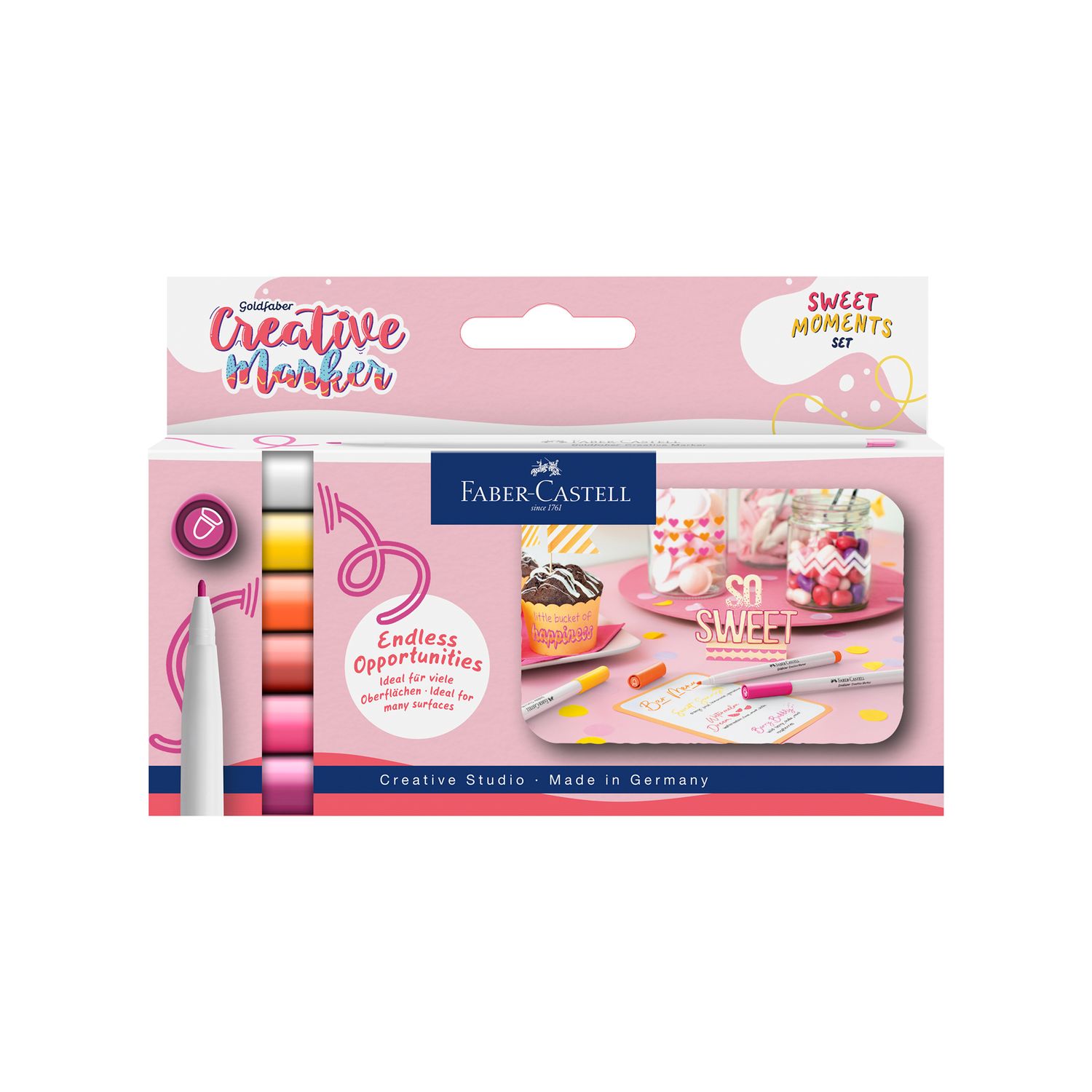Marcador Goldfaber Creative Marker Sweet 6 Colores