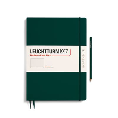 Cuaderno Leuchtturm1917 Master Slim A4+ Forest Green, puntos