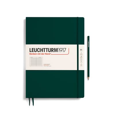 Cuaderno Leuchtturm1917 Master Slim A4+ Forest Green, rayas