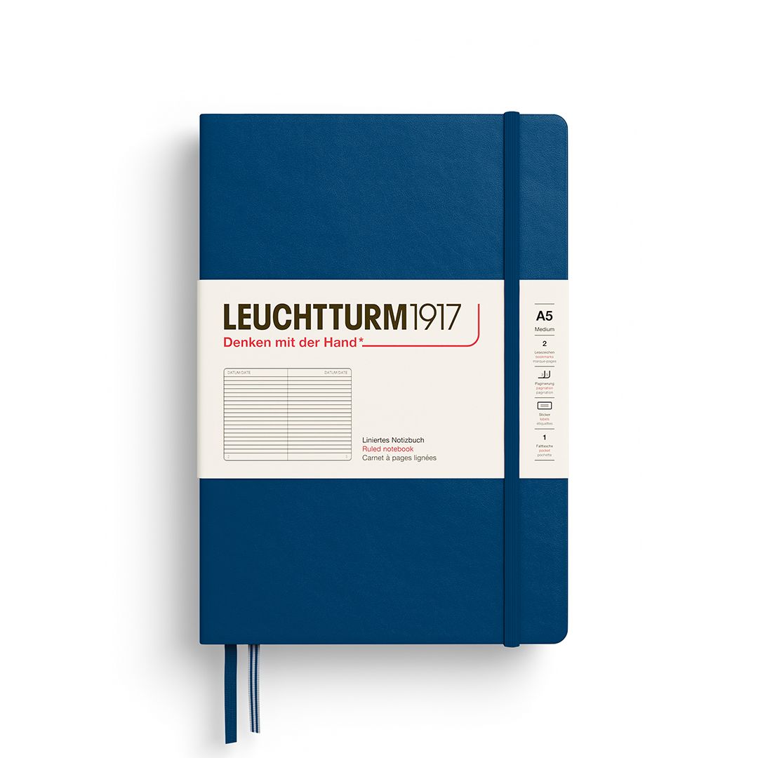 Cuaderno Leuchtturm1917 Medium A5 Indigo, Rayas