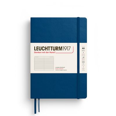 Cuaderno Leuchtturm1917 Medium A5 Indigo, Rayas