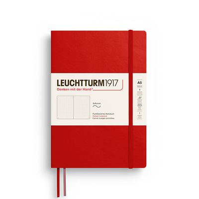 Cuadernos Leuchtturm1917 Medium A5 Softcover Cherry, Puntos