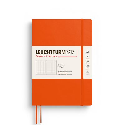 Cuadernos Leuchtturm1917 Medium A5 Softcover Pumpkin, Puntos