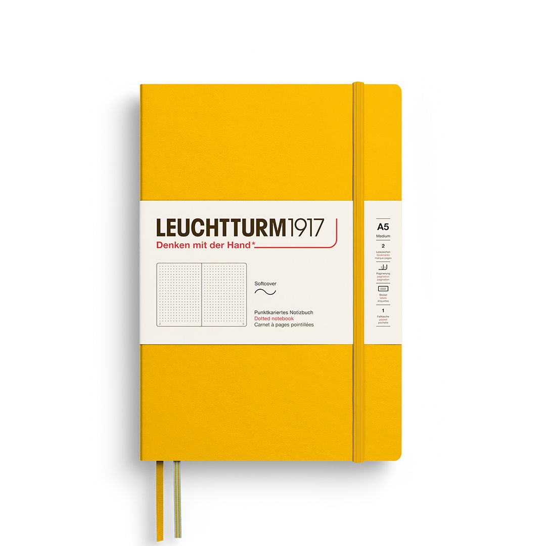 Cuadernos Leuchtturm1917 Medium A5 Softcover Sunflower, Puntos