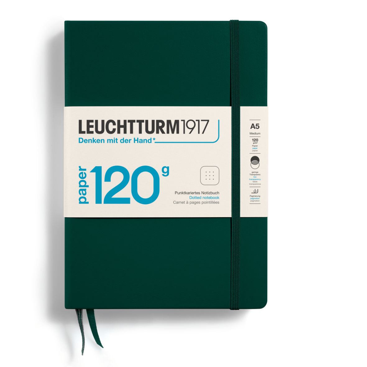Cuaderno Leuchtturm1917 Edition 120G A5, Forest Green, Puntos