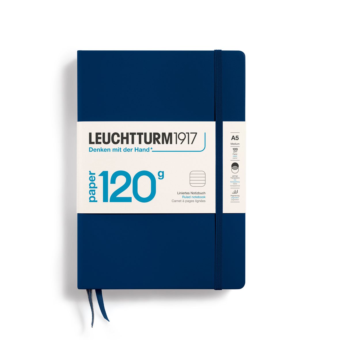 Cuaderno Leuchtturm1917 Edition 120G A5, Navy, Rayas