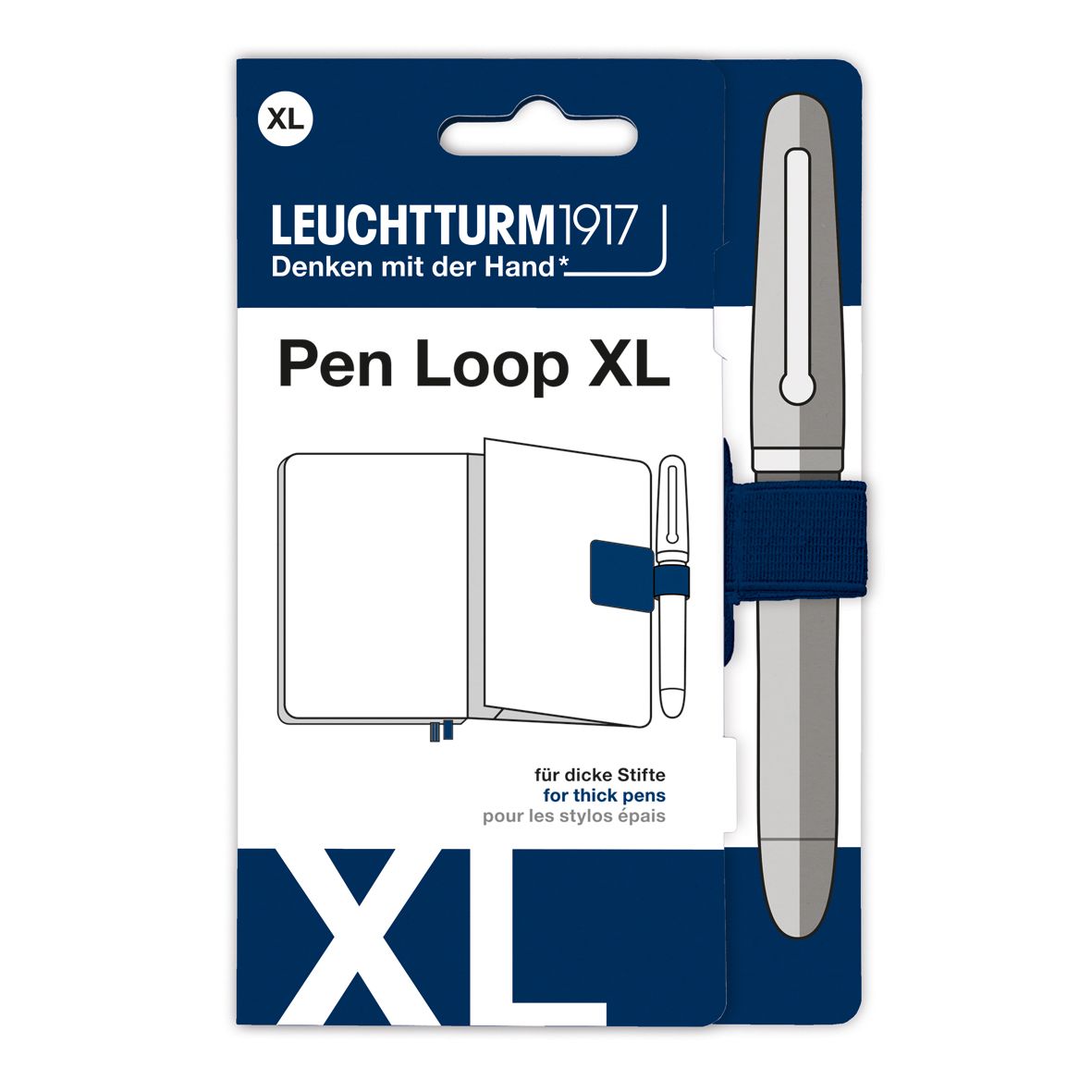 Portaboligrafo Leuchtturm1917 Pen Loop XL, color Navy
