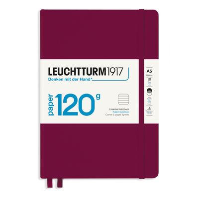 Cuaderno Leuchtturm1917 Edition 120G A5, Port Red, Rayas