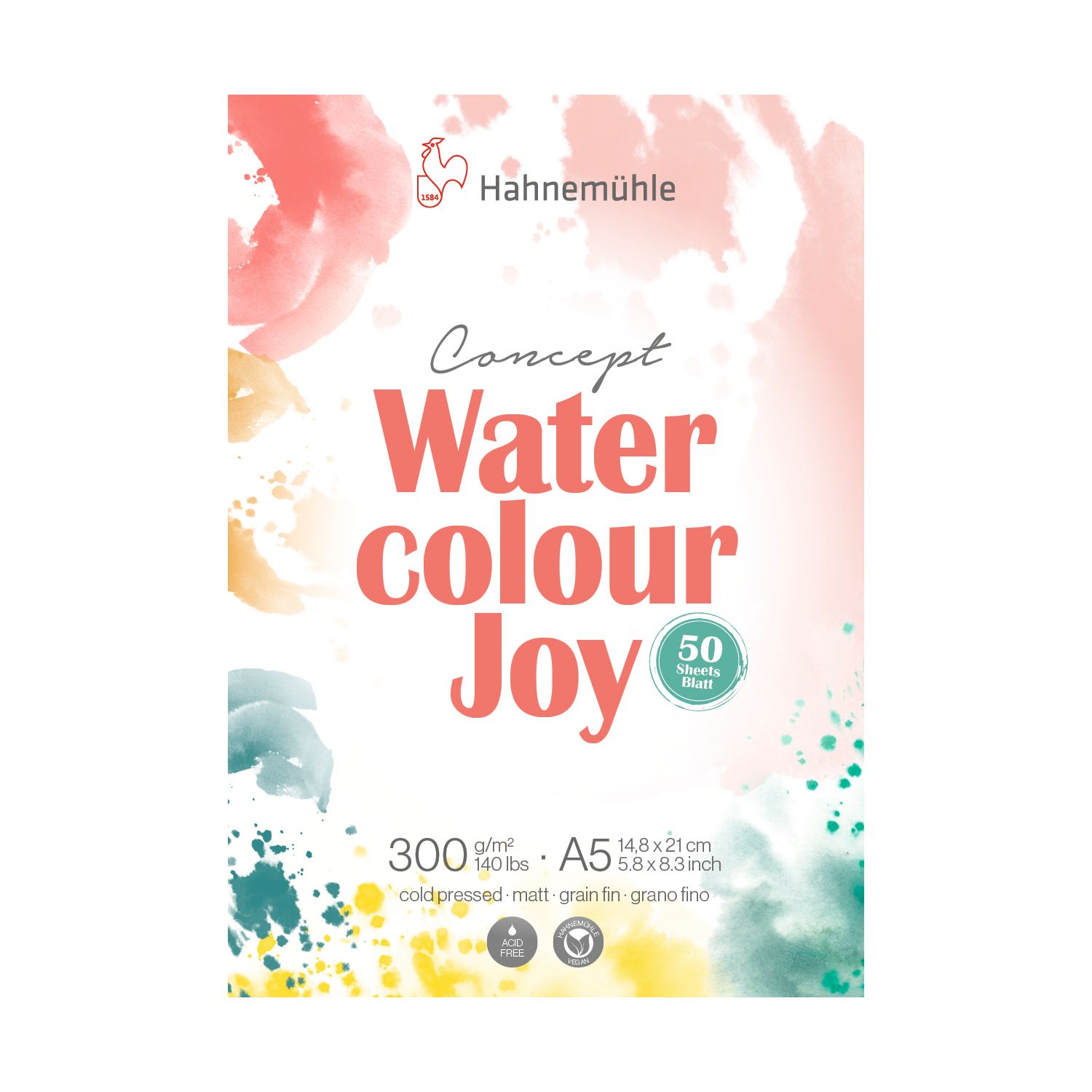 Block Hahnemuhle Concept Watercolour Joy, tamaño A5