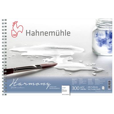 Block Hahnemuhle Harmony 300 Espiral, grano grueso, A3