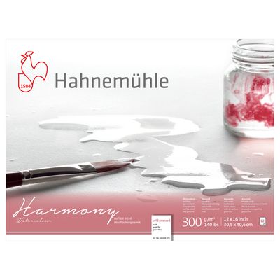 Block Hahnemuhle Harmony 300, grano fino, 12 x 16"