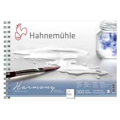 Block Hahnemuhle Harmony 300 Espiral, grano grueso, A4