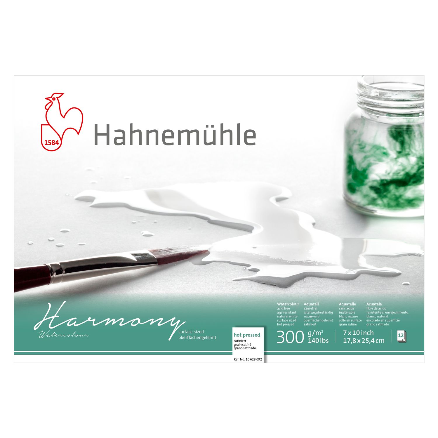 Block Hahnemuhle Harmony 300, grano satinado, 7 x 10"