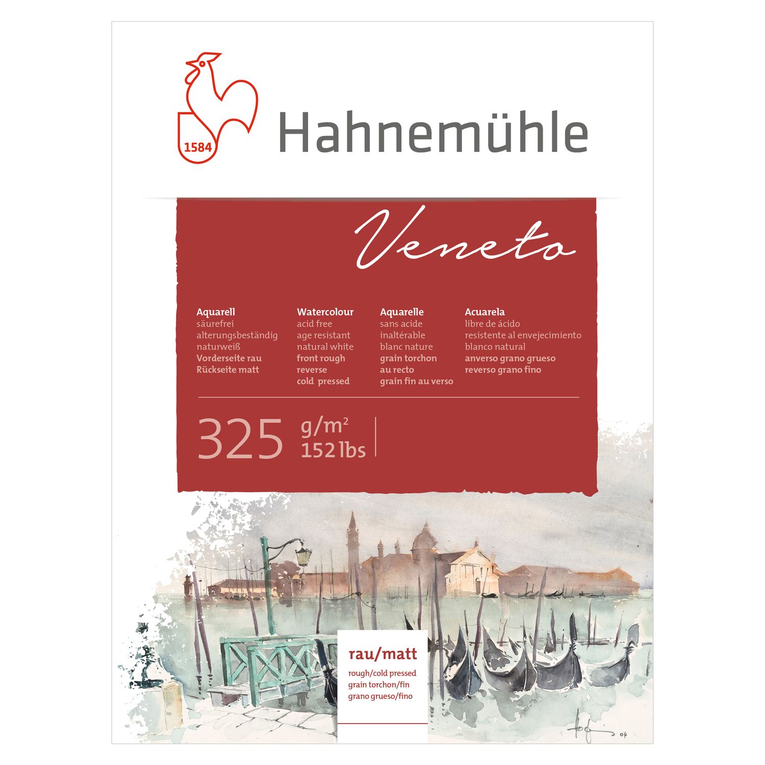 Cartulina Hahnemuhle Veneto 325 gr., 50 x 65 cms, 10PK