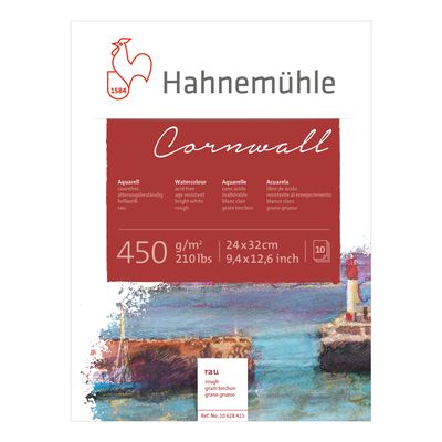 Block Hahnemuhle Cornwall, grano grueso, 24 x 32 cms