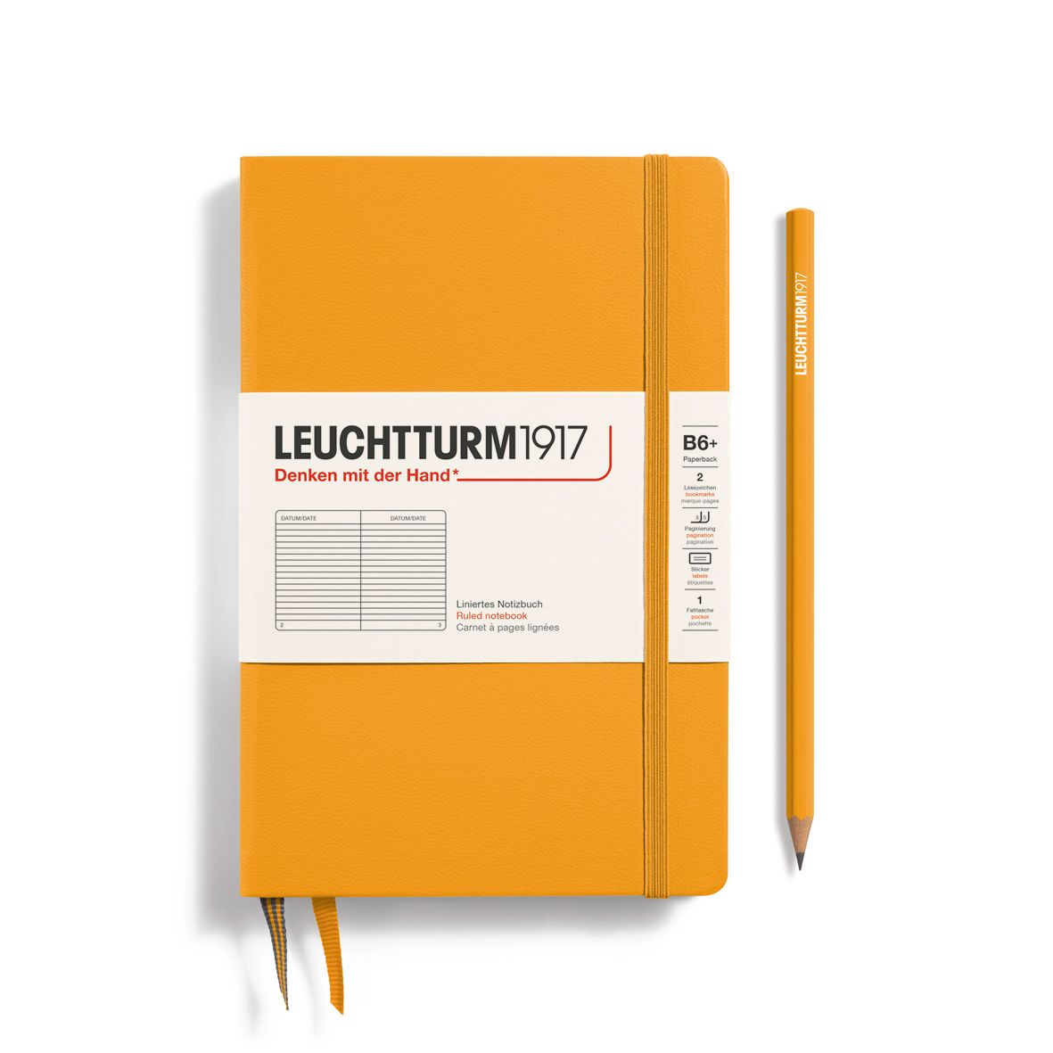 Cuaderno Leuchtturm1917 B6+, Tapa Dura, Rising Sun, rayas