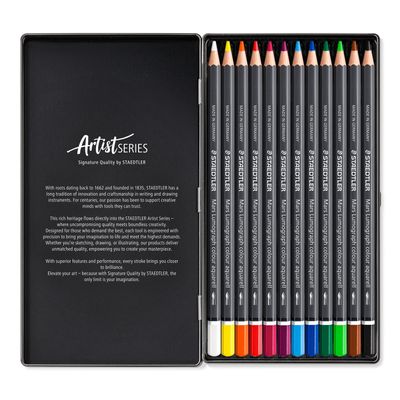 Lapiz Staedtler Mars Lumograph Colour Aquarell, 12 colores