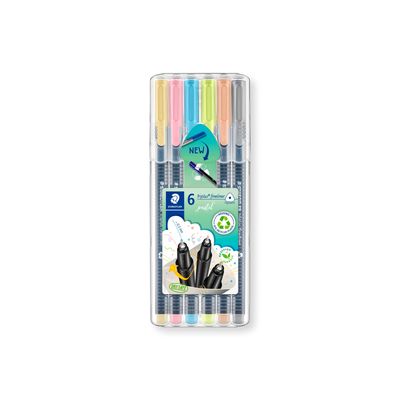 Marcador Staedtler Triplus Fineliner Pastel, 6 colores
