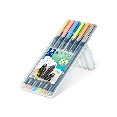 Marcador Staedtler Triplus Fineliner Pastel, 6 colores