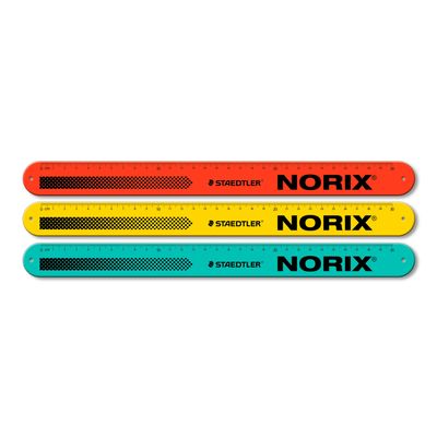 Regla Staedtler Norix Snap Ruler 30 cms, colores surtidos