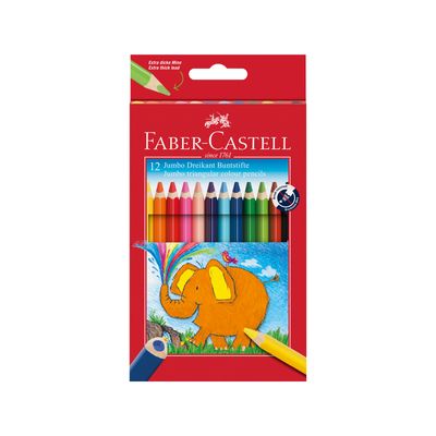 Lapiz Faber Castell Classic Jumbo Triangular 12 Colores