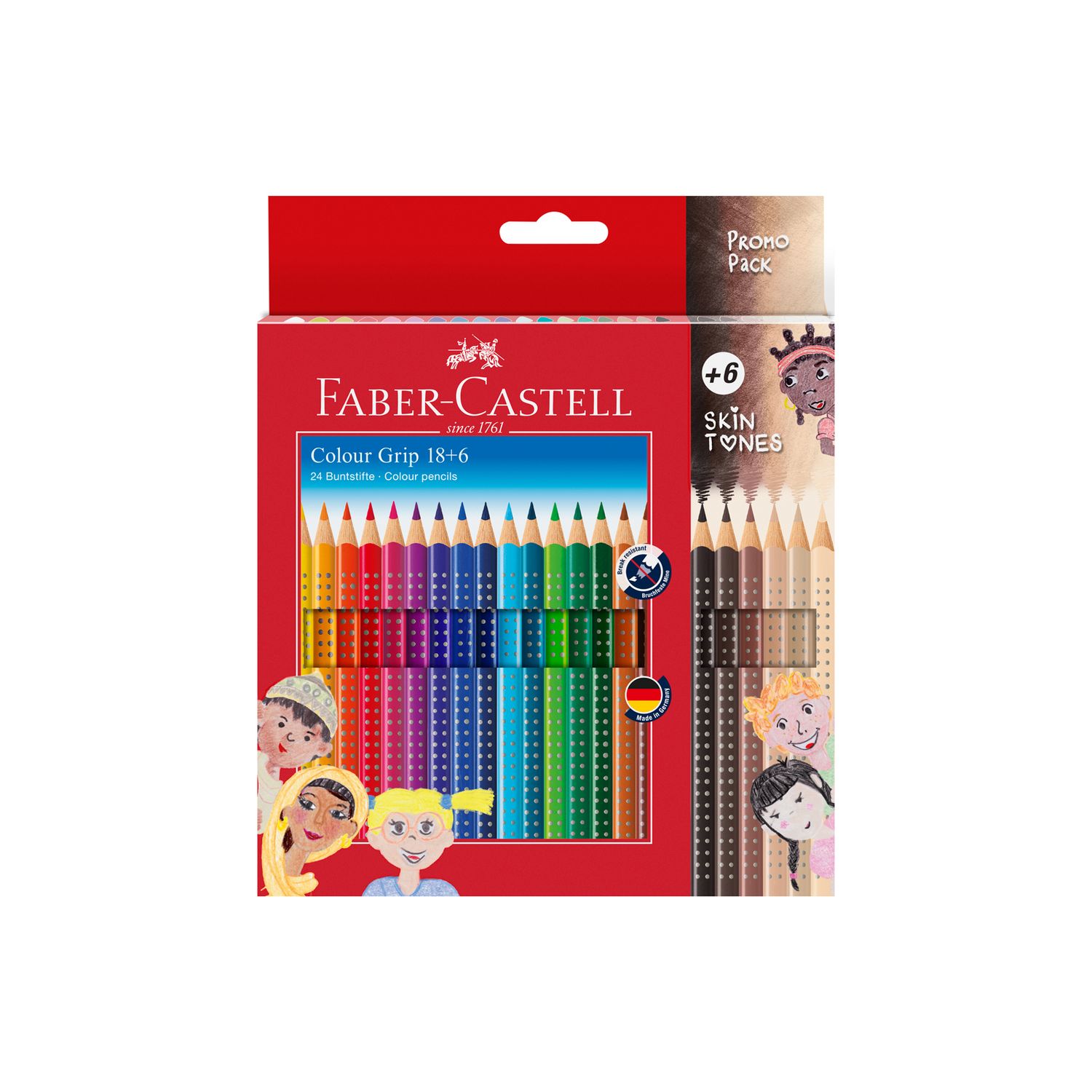 Lapiz Faber Castell Color Grip 2001 18+6 Skin Tones