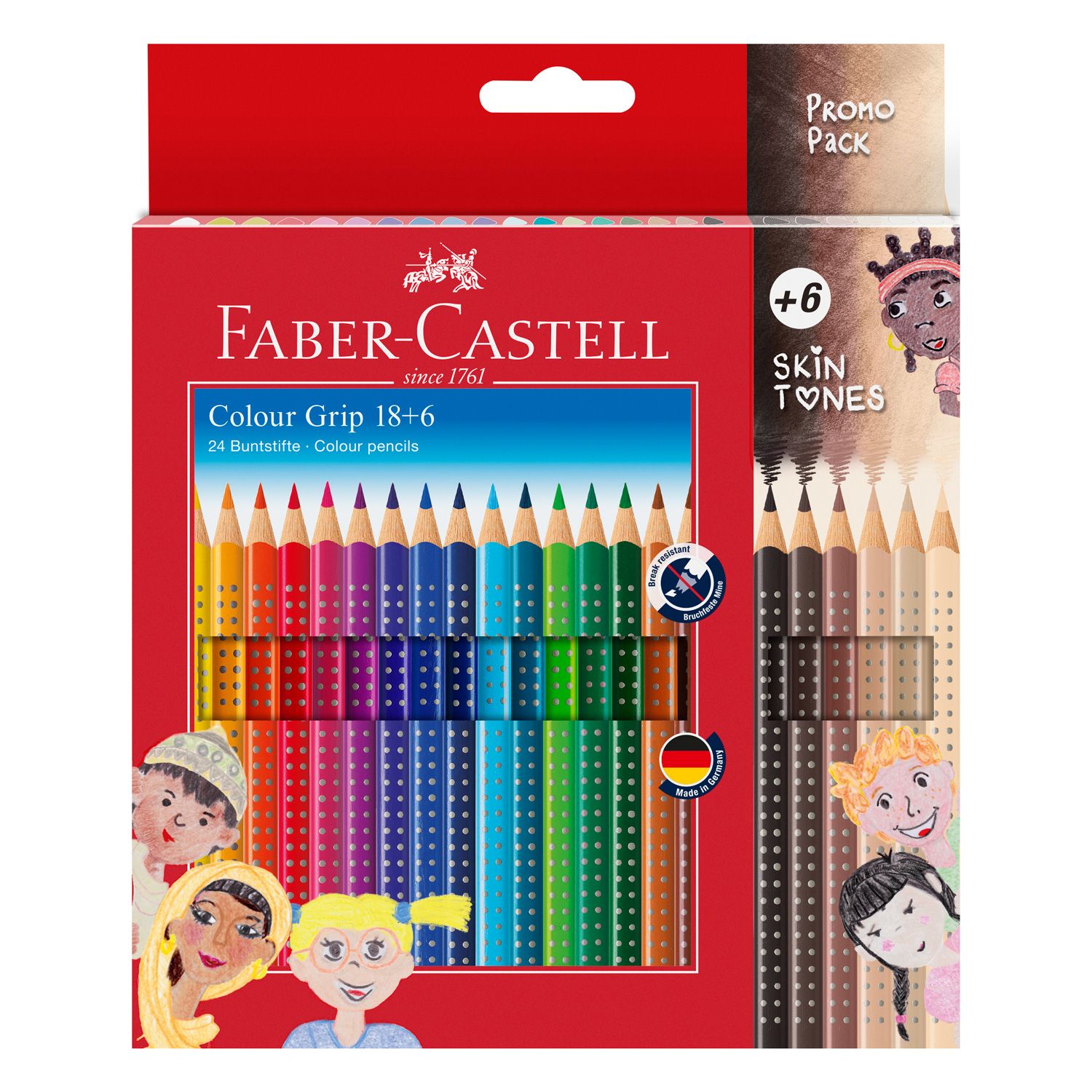 Lapiz Faber Castell Color Grip 2001 18+6 Skin Tones