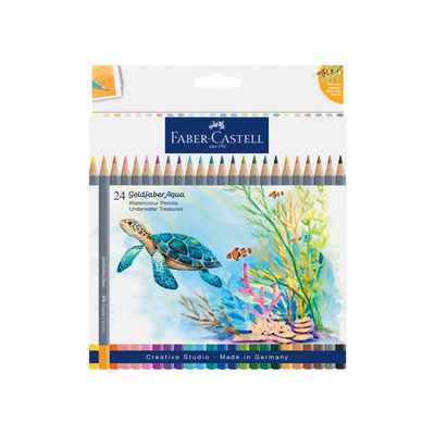 Lapiz Faber Castell Goldfaber Aqua 24 Colores Caja de Carton