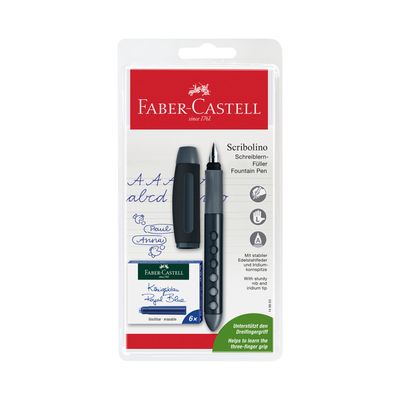 Pluma Fuente Faber Castell Scribolino Zurdo Colores Surtidos