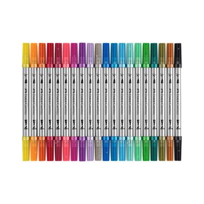 Marcador Faber Castell Doble Punta Glitter 20 Colores