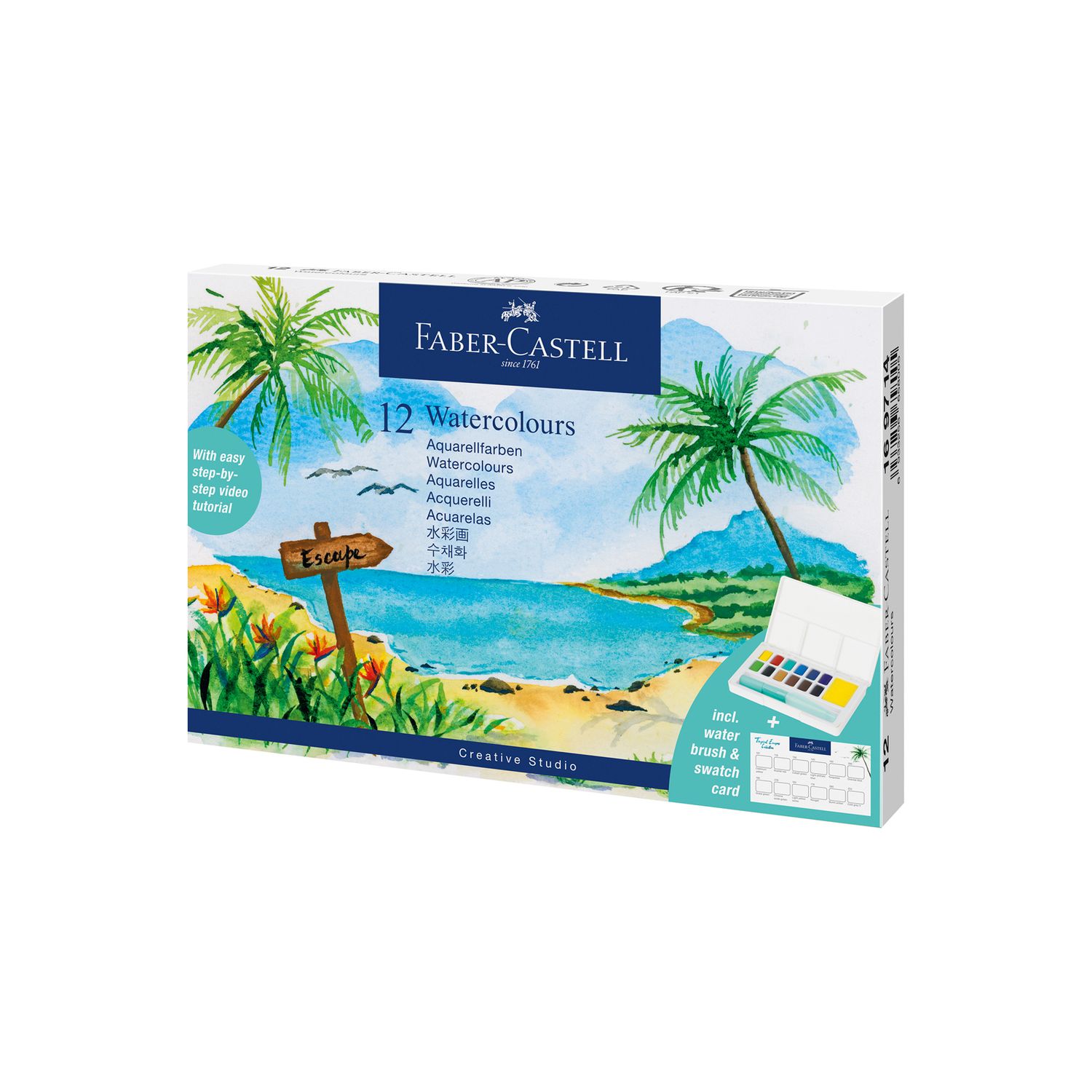 Acuarela Faber Castell Creative Studio 12 colores