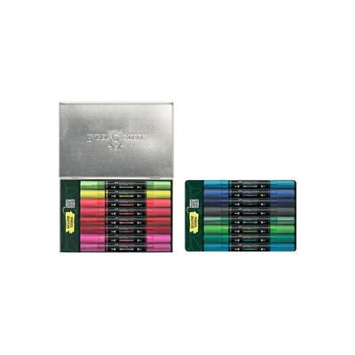 Marcador Acrilico Faber Castell Multimark 16 Colores Kicks Metal